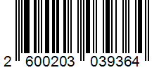 Barcode 2600203039364