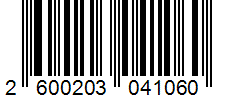 Barcode 2600203041060