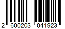 Barcode 2600203041923