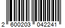 Barcode 2600203042241