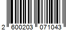 Barcode 2600203071043