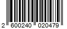 Barcode 2600240020479
