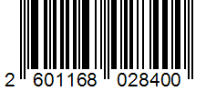 Barcode 2601168028400