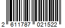 Barcode 2611787021522