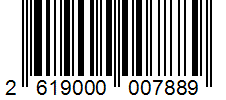 Barcode 2619000007889