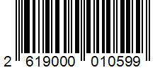 Barcode 2619000010599