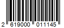 Barcode 2619000011145