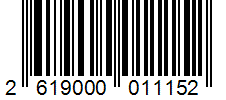 Barcode 2619000011152