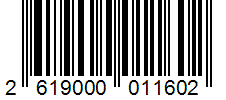 Barcode 2619000011602
