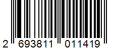 Barcode 2693811011419