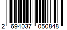 Barcode 2694037050848