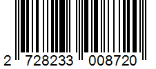 Barcode 2728233008720