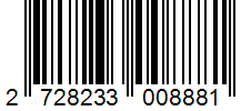 Barcode 2728233008881