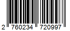 Barcode 2760234720997