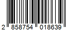 Barcode 2858754018639