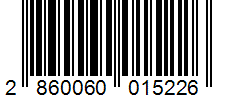 Barcode 2860060015226