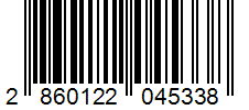 Barcode 2860122045338