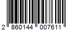 Barcode 2860144007611