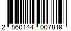 Barcode 2860144007819