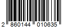 Barcode 2860144010635