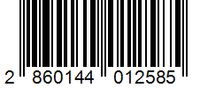 Barcode 2860144012585