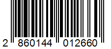 Barcode 2860144012660
