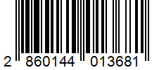 Barcode 2860144013681