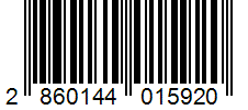 Barcode 2860144015920