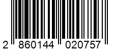 Barcode 2860144020757