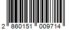 Barcode 2860151009714
