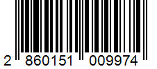 Barcode 2860151009974
