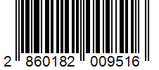 Barcode 2860182009516