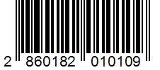 Barcode 2860182010109