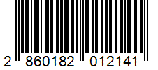 Barcode 2860182012141