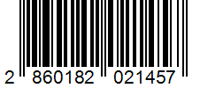 Barcode 2860182021457