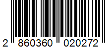 Barcode 2860360020272