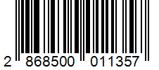 Barcode 2868500011357