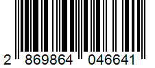 Barcode 2869864046641