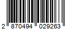 Barcode 2870494029263