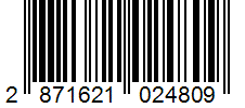Barcode 2871621024809
