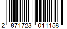 Barcode 2871723011158
