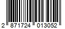 Barcode 2871724013052