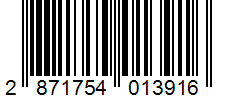 Barcode 2871754013916