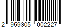 Barcode 2959305002227