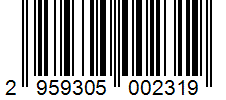 Barcode 2959305002319