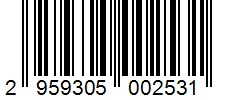 Barcode 2959305002531