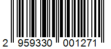 Barcode 2959330001271