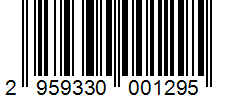 Barcode 2959330001295
