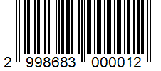 Barcode 2998683000012