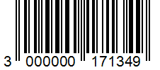 Barcode 3000000171349